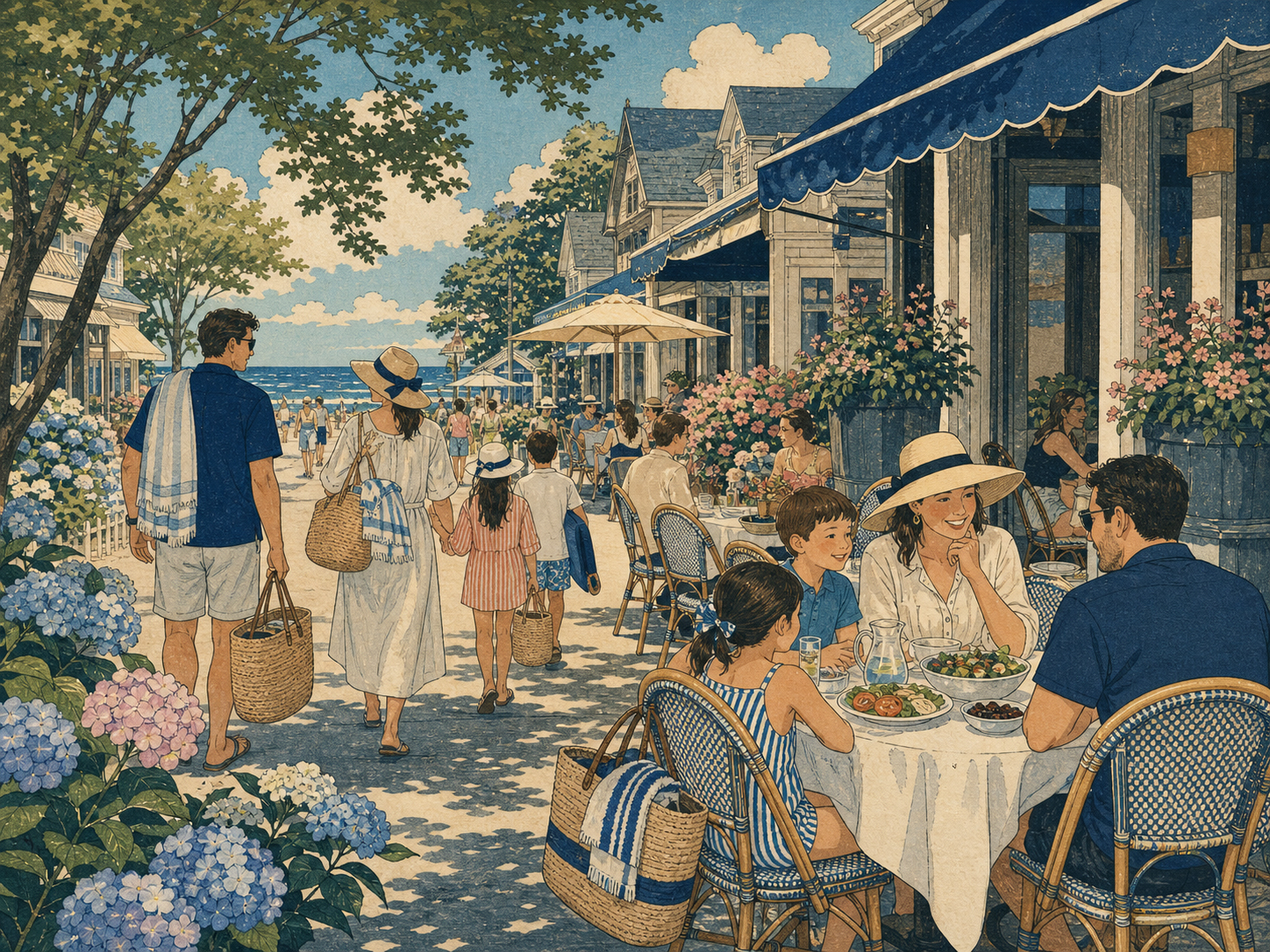 海の後のNorwood Avenueの食を描いたカード画像