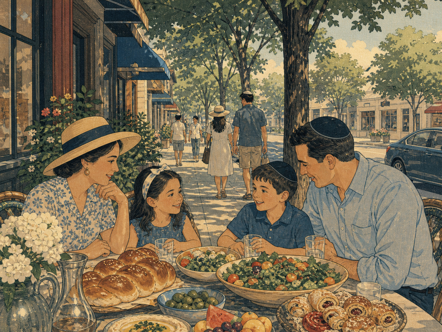 Norwood Avenueの通り、家族、コーシャ食を描いた記事画像