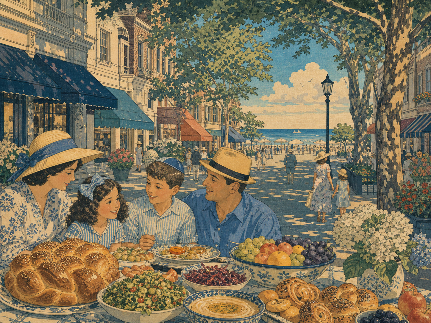 Norwood Avenue、家族、夏のコーシャ食を描いたヒーロー画像