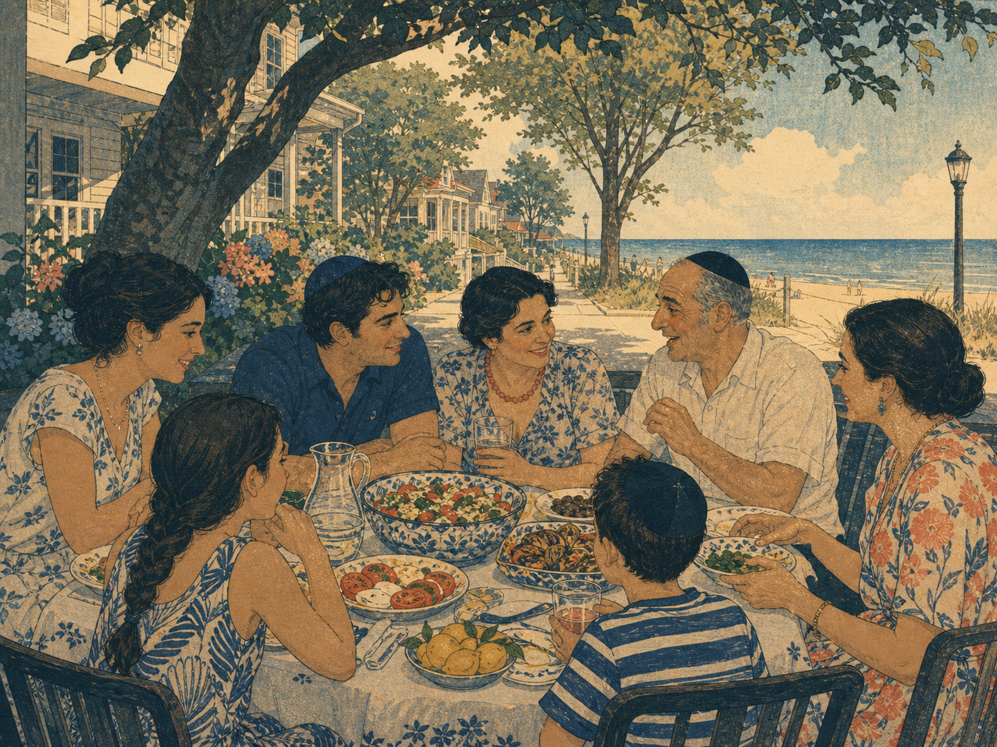 Norwood Avenue、家族の食卓、海岸を描いた記事画像