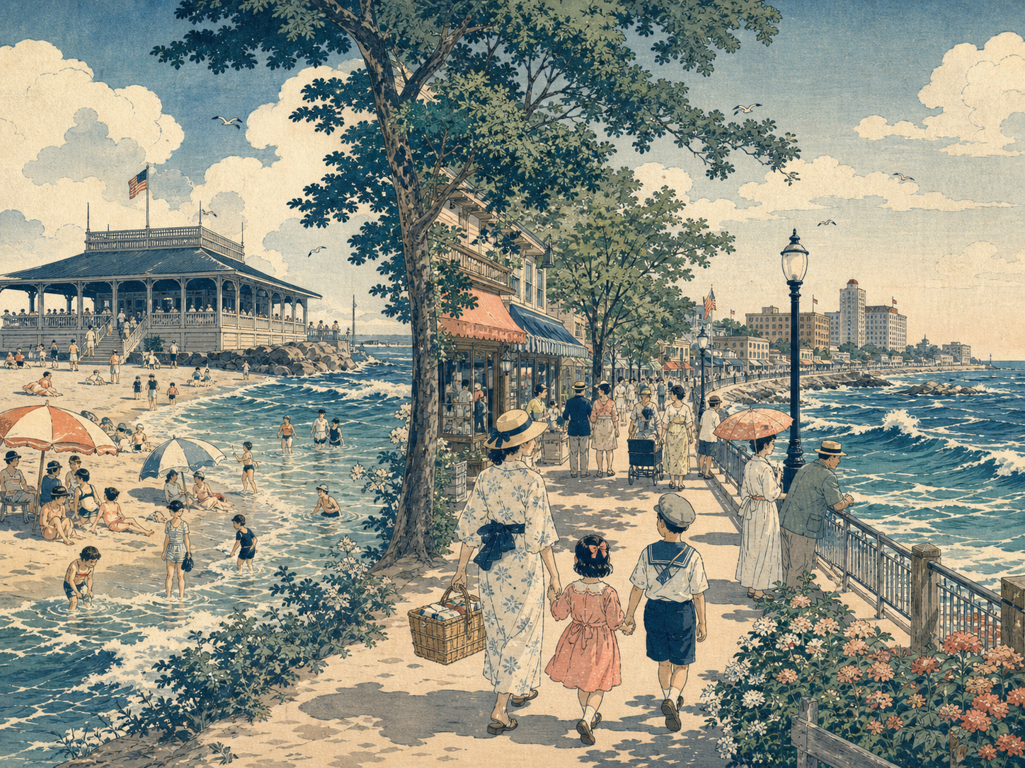 Conover、Norwood、Long Branchを結ぶ夏コミュニティルート画像