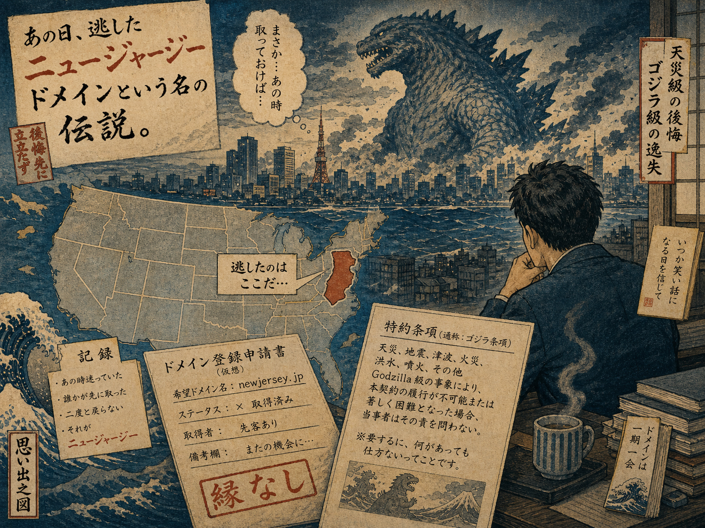 Jay Smith、見落とした州、Godzilla Clause、ドメイン地図を描いた画像